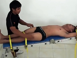 Gay Asian Twink Assegai Racked With An Increment Of Tickled